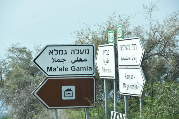 istock Road sign, Israel 1369905727