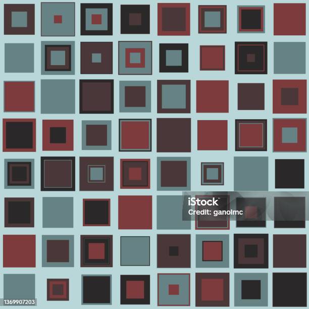 Solid Square Pattern Seamless Square Pattern With Simple Shapes Vector Illustration Stock ...