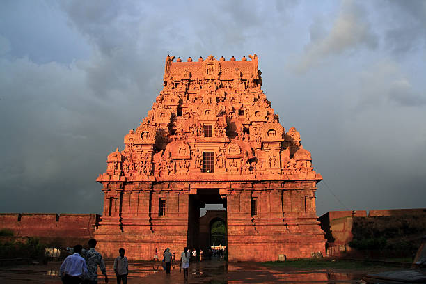 temple in Thanjavur stock photo
