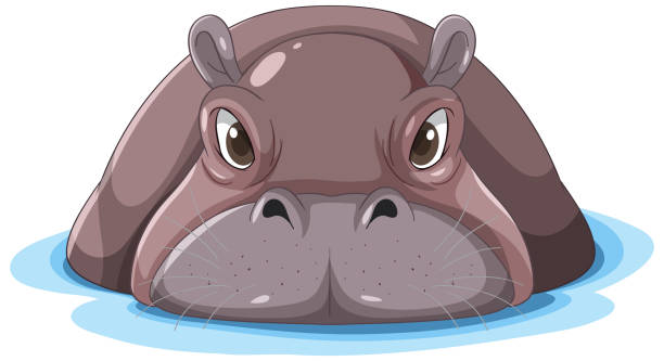 Hippo Mouth Illustrations, Royalty-Free Vector Graphics & Clip Art - iStock