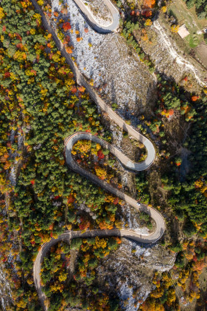 istock road seen from the sky in autumn 1369908567