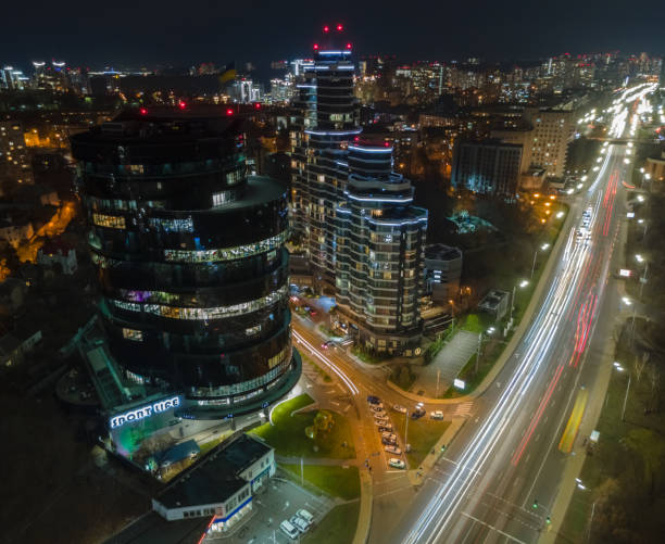 istock Lights of night Kyiv from above 1369908738
