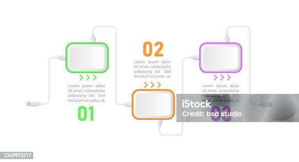 Modern Technology Infographic Chart Design Template Stock Illustration ...