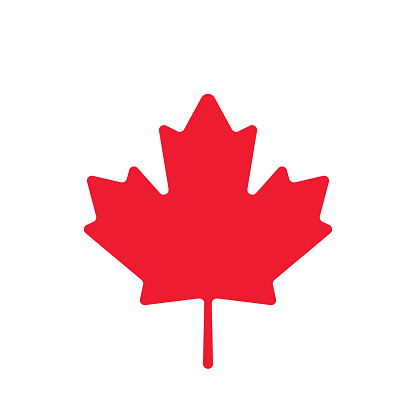 Maple leaf icon. Canadian symbol. Canada flag. Canada. Vector illustration. stock illustration
