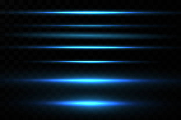 青のベクトル図。光の効果。抽象的なレーザー光線。カオスのネオン光線. - nightclub backgrounds blurred motion bright点のイラスト素材／クリップアート素材／マンガ素材／アイコン素材