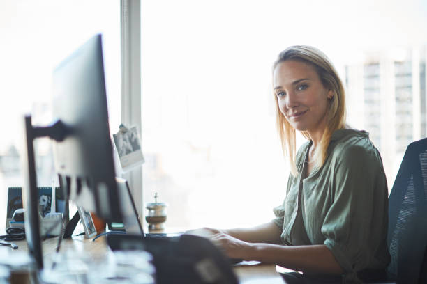 istock Businesswoman looking at camera. 1369928061