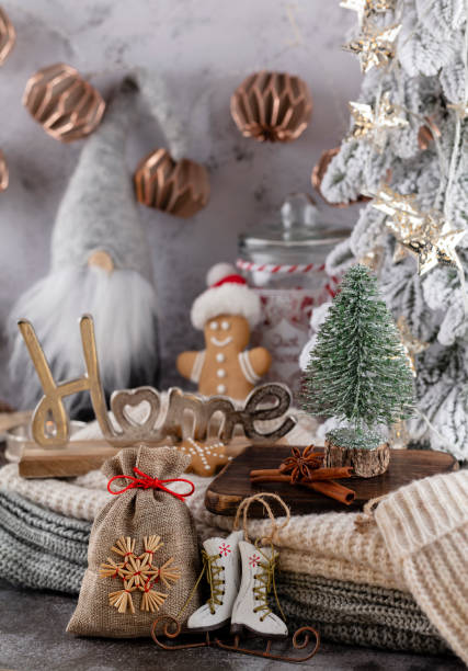 istock Gingerbread with mug of hot chocolate and candy cane. 1369933182