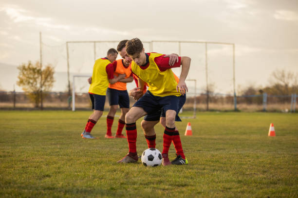 istock Soccer players having an outdoor training 1369935863