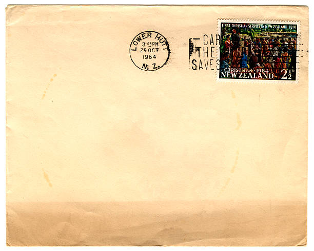 istock Envelope from New Zealand - Christmas 1964 136993687