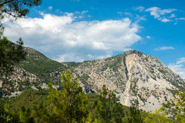 istock Dam lake and mountain view from hiking 1369942248