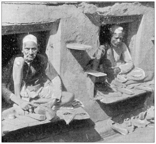 istock Antique travel photographs of India 1369944762