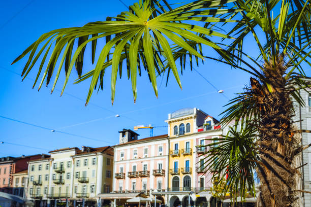istock piazza grande in Locarno under blue sky 1369947010