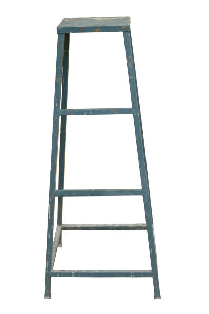 istock Ladder Isolated on white background, Industry tools Workers use ladder for work with subject on high position. 1369948035