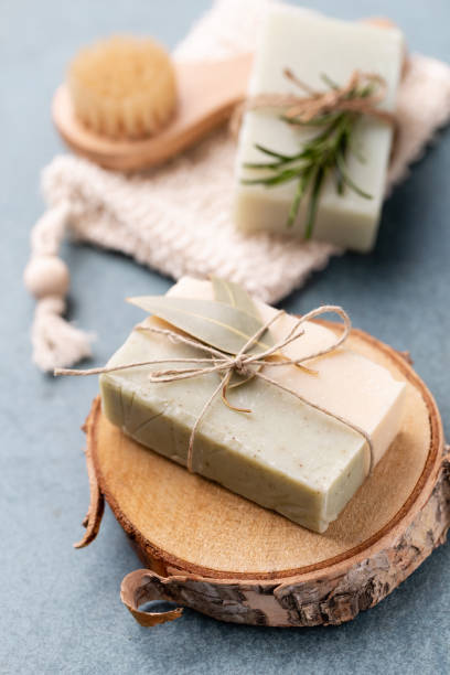 istock Handmade natural soap with herbal. 1369952684