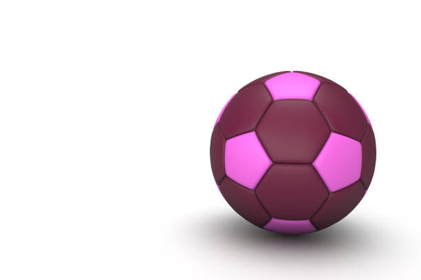 istock Classic 3D soccer ball on a white empty background 1369954527