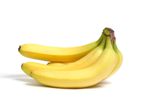 istock Bunch ripe yellow bananas on white background, isolate. 1369957252