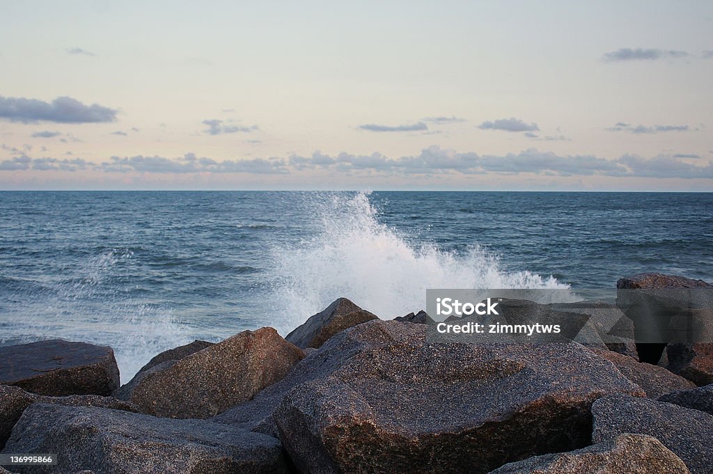 Beach rocks Beach rocks and ocean spray(Fort Fisher, North Carolina) Beach Stock Photo