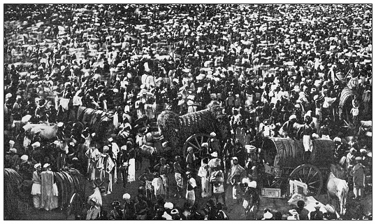 Antique travel photographs of India: Religious festival