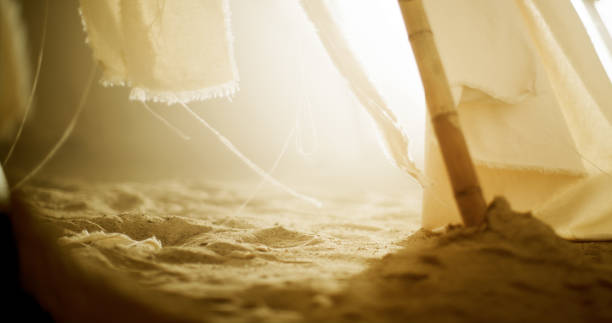 istock Mysterious desert tent. Shaman's oasis 1369962644