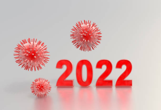 istock Concept of COVID-19 and text 2022 abstract 3d background 1369963578