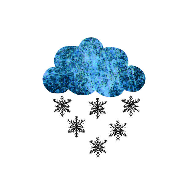 200+ Clouds Winter Snowing Weather Drawing Stock Illustrations, Royalty