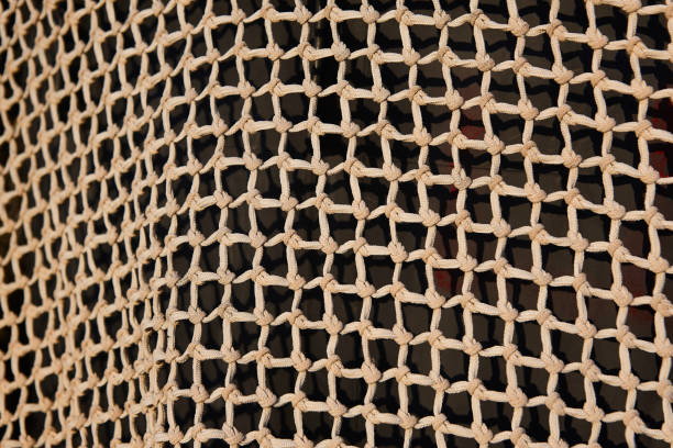 Ship Nautical Netting Close Up Abstract