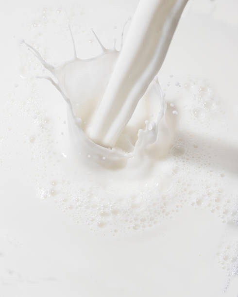 istock Fresh Milk Being Poured with a  Crown Splash 1369965490