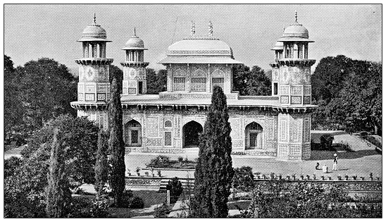 Antique travel photographs of India: Tomb of I'timād-ud-Daulah, Agra
