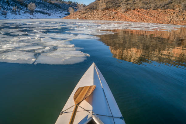 istock winter canoe paddling in Colorado 1369976681