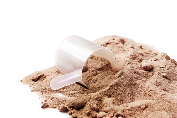 istock Coop with chocolate  whey  protein or mass gainer powder 1369977961
