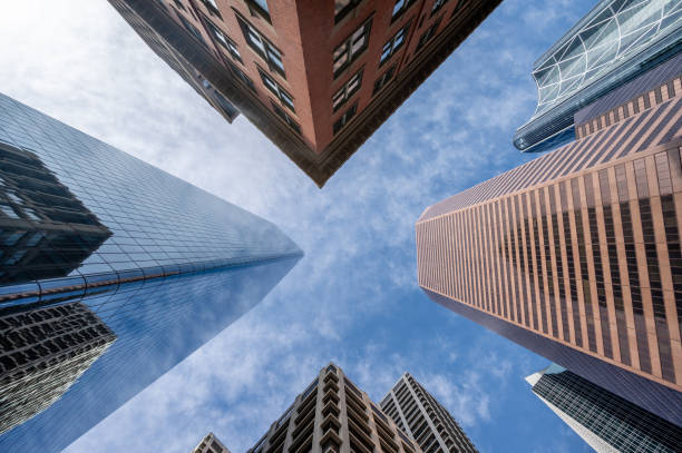 istock Looking up at skyscrapers in Calgary, Alberta 1369981063
