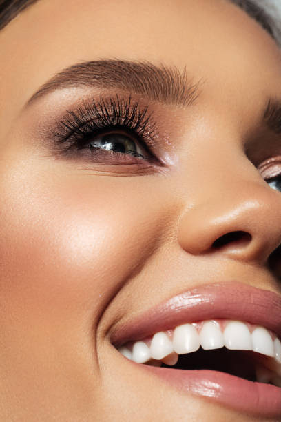 istock Beautiful girl with perfect make-up 1369981067