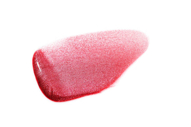 istock Beauty swatches. Lipsticks smear 1369983656