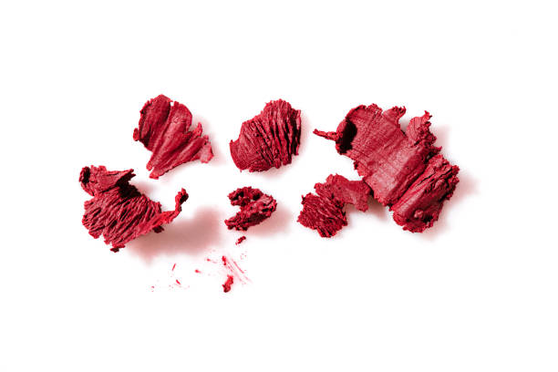 istock Red lip liner isolated on white background 1369983705