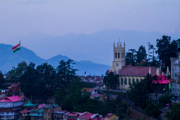 istock Panoramic view of Shimla, Himachal 1369990143
