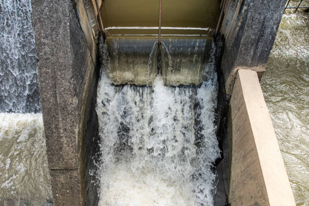 istock Gate of a small dam 1369995053