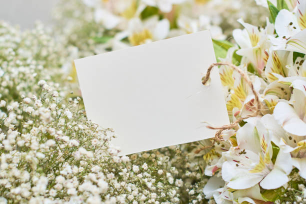 istock Wedding Board Mockup with decorative flowers 1369997046