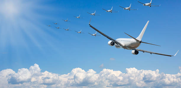 istock airplane competition to the destination 1370001109