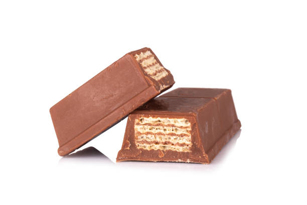 istock milk chocolate wafer isolated on white background 1370001464
