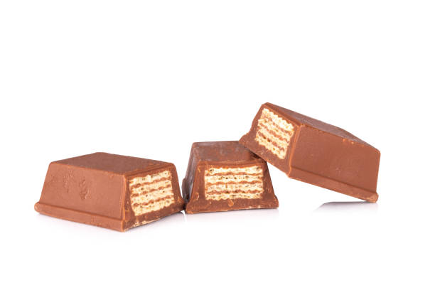 istock milk chocolate wafer isolated on white background 1370001490