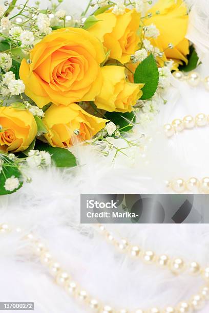 Rose And Pearl Stock Photo - Download Image Now - Beauty, Bouquet, Flower
