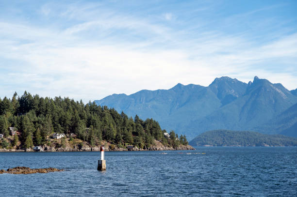 Bowen Island and the Howe Sound. The West Coast of British Columbia in the Sea to Sky region.