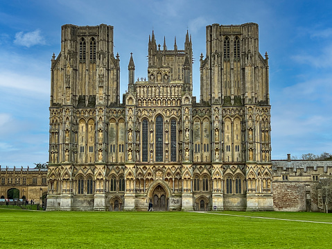 Wells Cathedral (Cathedral Church of Saint Andrew), Wells Abbey Somerset, England