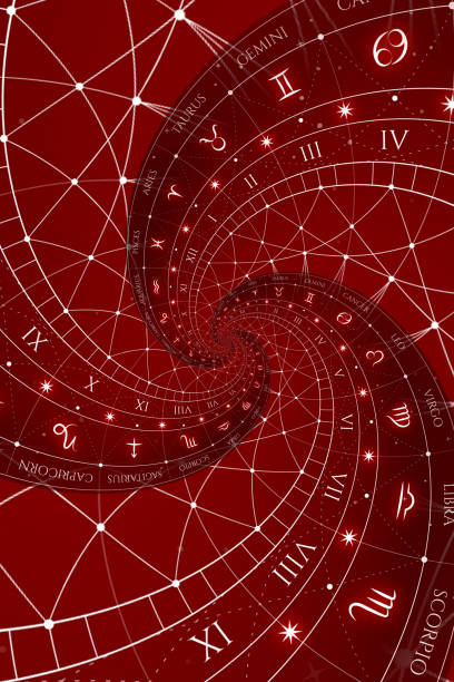 istock Astrological background with zodiac signs and symbol. 1370014217