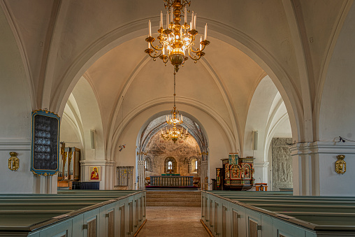Inside the very famous church of an abbey called Kloster Weltenburg in Kelheim - near Regensburg in Germany.