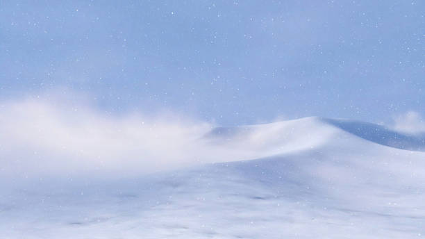 istock With no people snowy arctic desert at snowfall 3D 1370027035