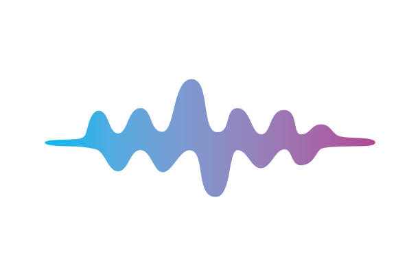 ilustraciones, imágenes clip art, dibujos animados e iconos de stock de icono de onda de sonido de música - wave pattern audio