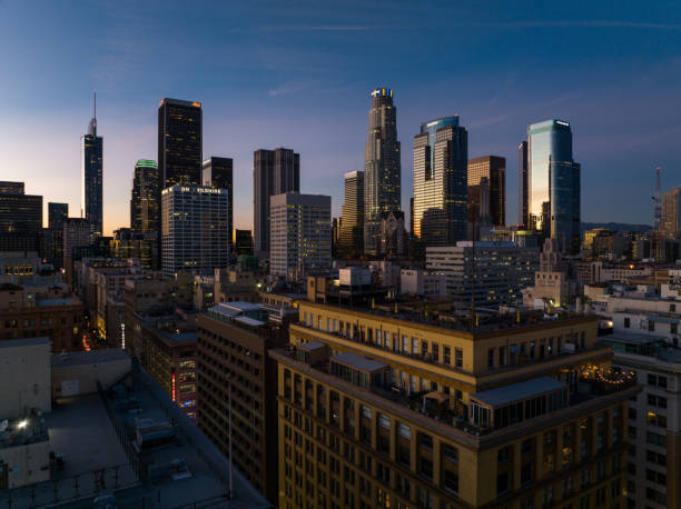 istock DTLA at Dusk - Aerial 1370032629