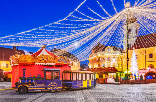 istock Sibiu, Romania - Winter tale with Christmas Market 1370035734