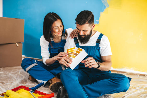 istock Home renovation and wall painting 1370036961
